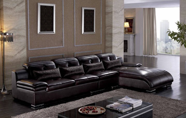 Sofa da cao cấp nhập khẩu Hải Phòng